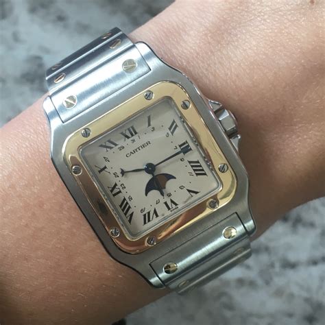 cartier santos galbee moon phase|cartier santos galbee.